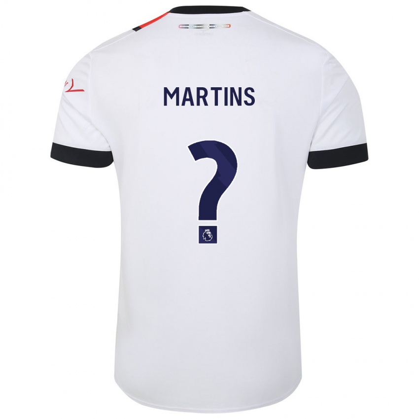 Dětské Dominic Dos Santos Martins #0 Bílý Daleko Hráčské Dresy 2023/24 Dres