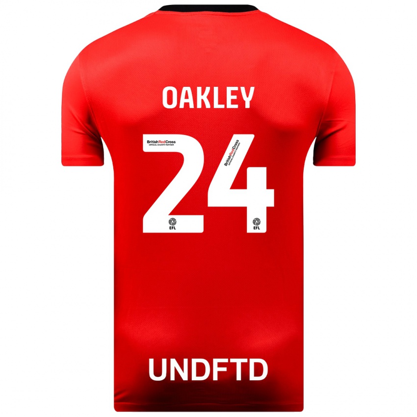 Dětské Marcel Oakley #24 Červené Daleko Hráčské Dresy 2023/24 Dres