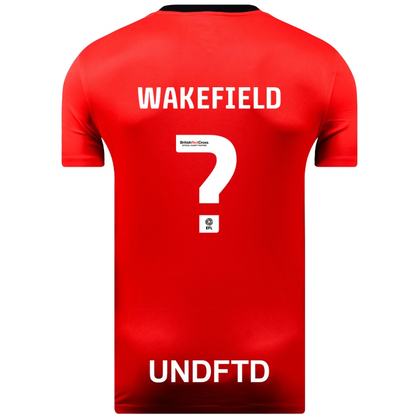Dětské Kieran Wakefield #0 Červené Daleko Hráčské Dresy 2023/24 Dres