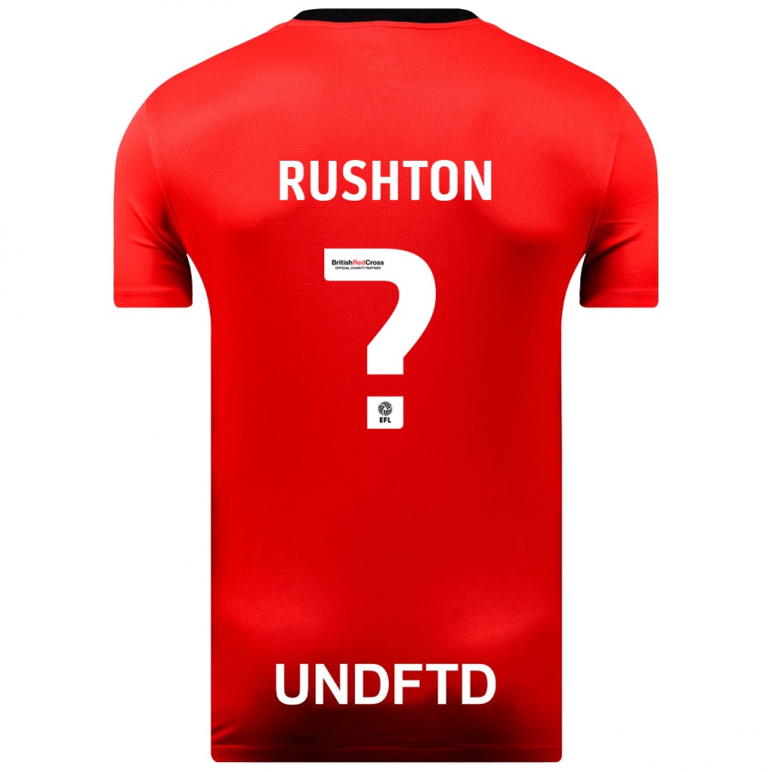 Dětské Niall Rushton #0 Červené Daleko Hráčské Dresy 2023/24 Dres