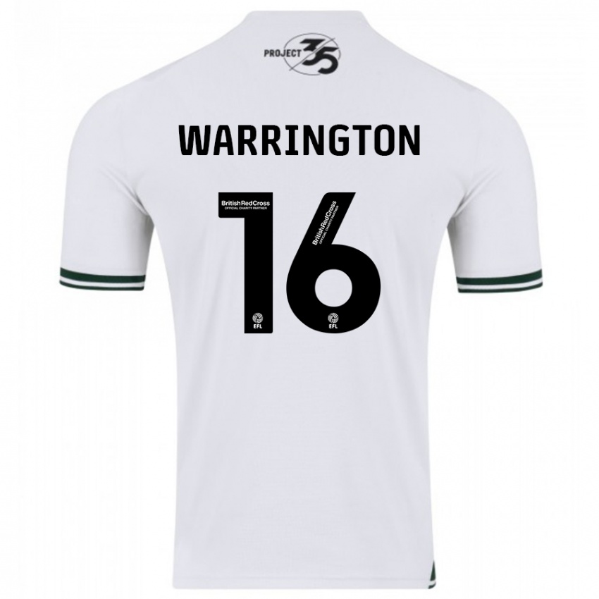 Dětské Lewis Warrington #16 Bílý Daleko Hráčské Dresy 2023/24 Dres