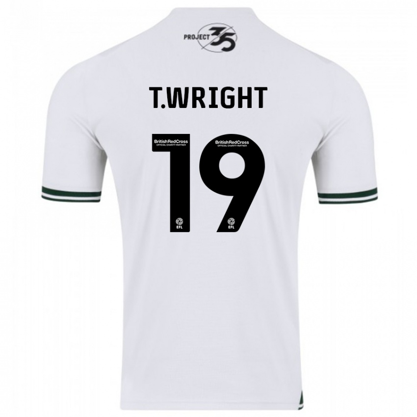 Dětské Tyreik Wright #19 Bílý Daleko Hráčské Dresy 2023/24 Dres