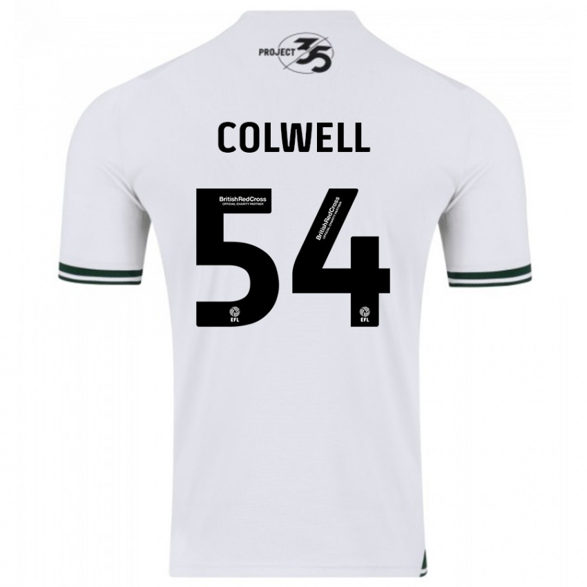 Dětské Lewis Colwell #54 Bílý Daleko Hráčské Dresy 2023/24 Dres