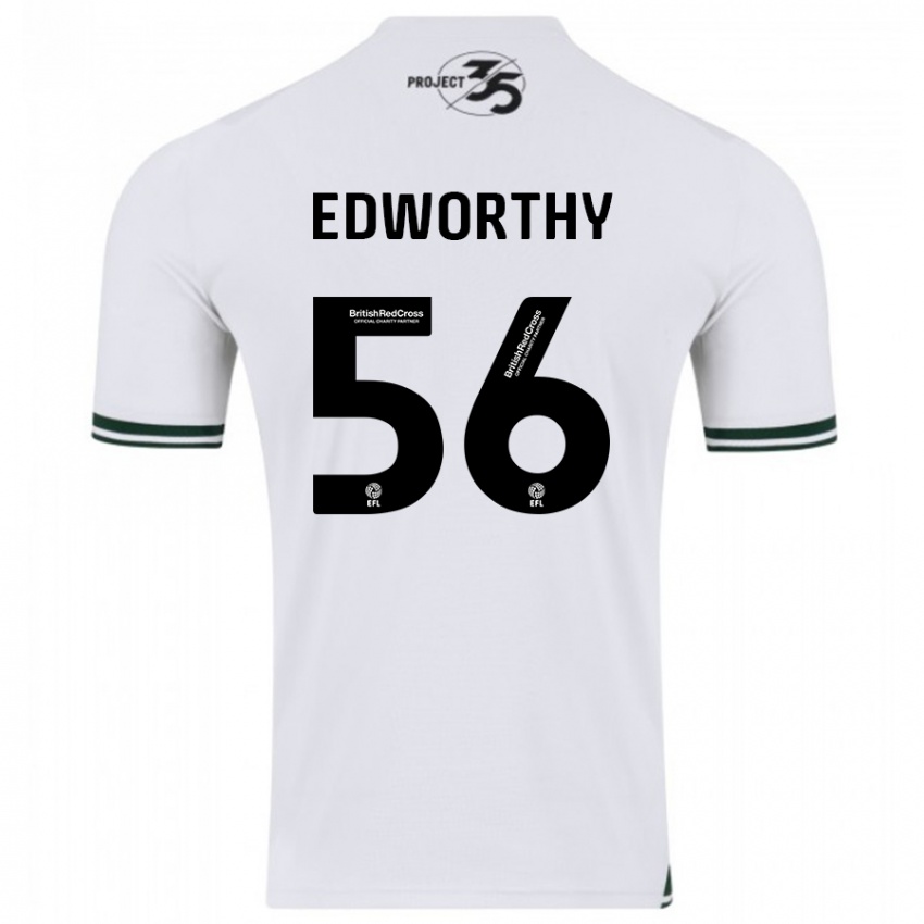 Dětské Kieran Edworthy #56 Bílý Daleko Hráčské Dresy 2023/24 Dres