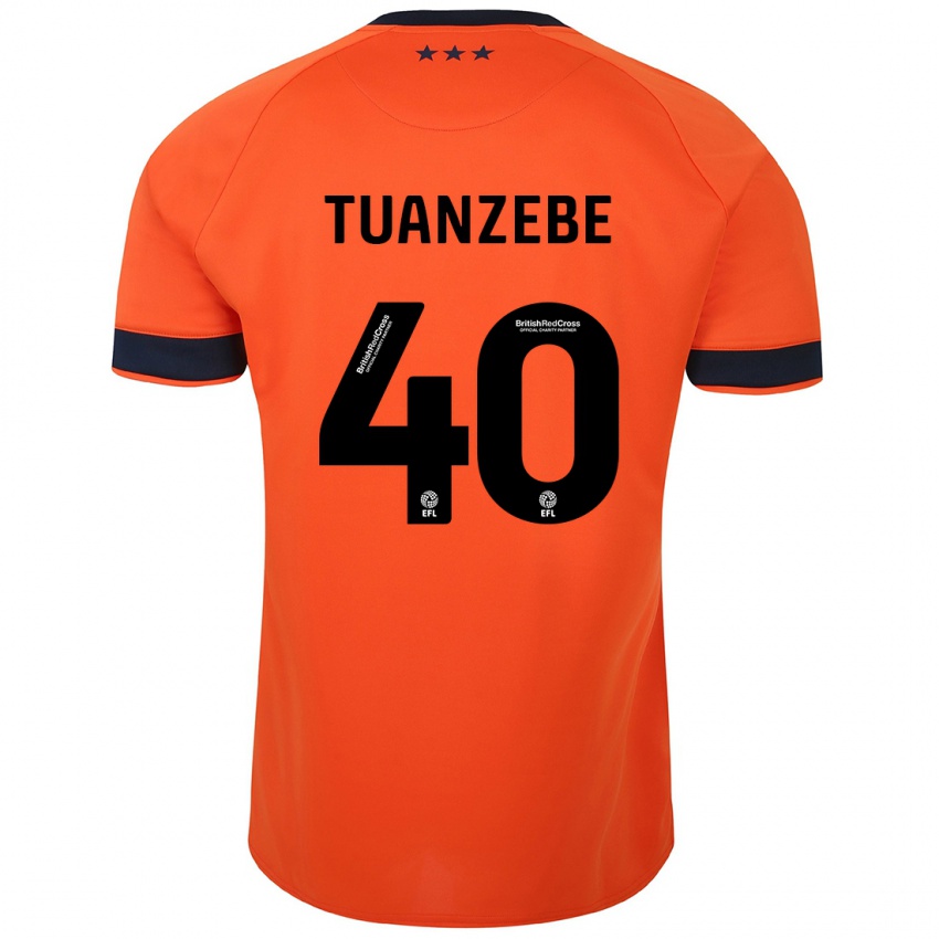 Dětské Axel Tuanzebe #40 Oranžový Daleko Hráčské Dresy 2023/24 Dres