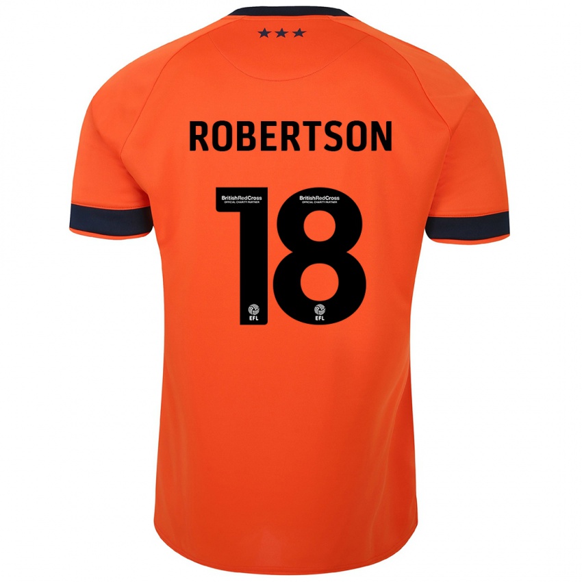 Dětské Kyra Robertson #18 Oranžový Daleko Hráčské Dresy 2023/24 Dres