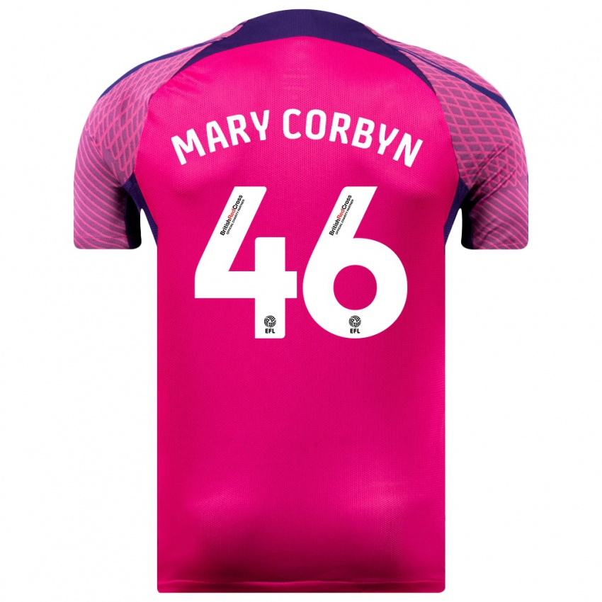 Dětské Mary Corbyn #46 Nachový Daleko Hráčské Dresy 2023/24 Dres