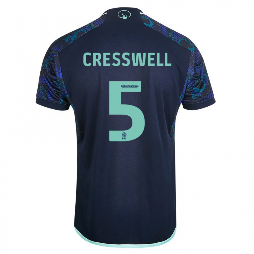 Dětské Charlie Cresswell #5 Modrý Daleko Hráčské Dresy 2023/24 Dres