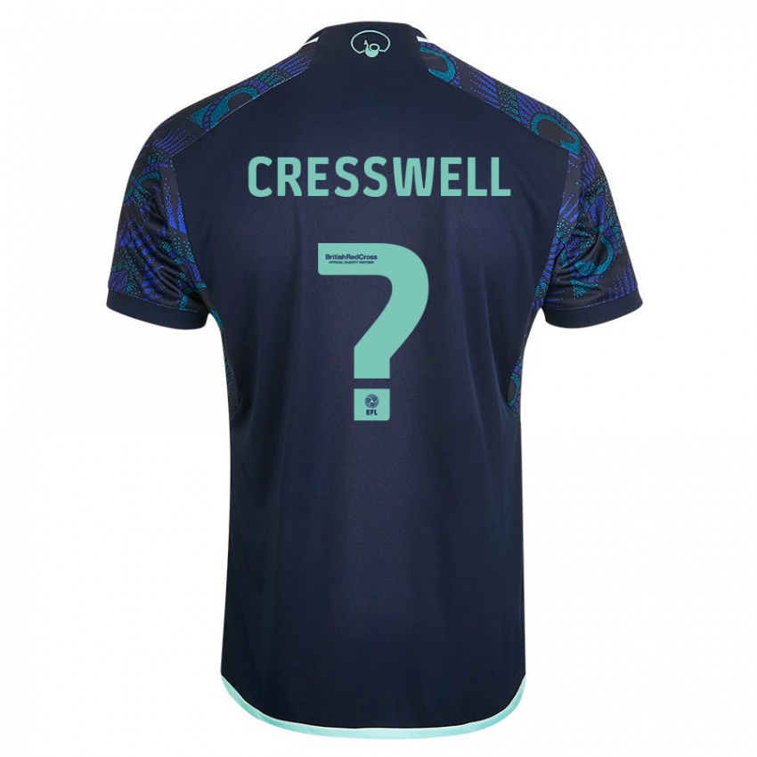 Dětské Alfie Cresswell #0 Modrý Daleko Hráčské Dresy 2023/24 Dres