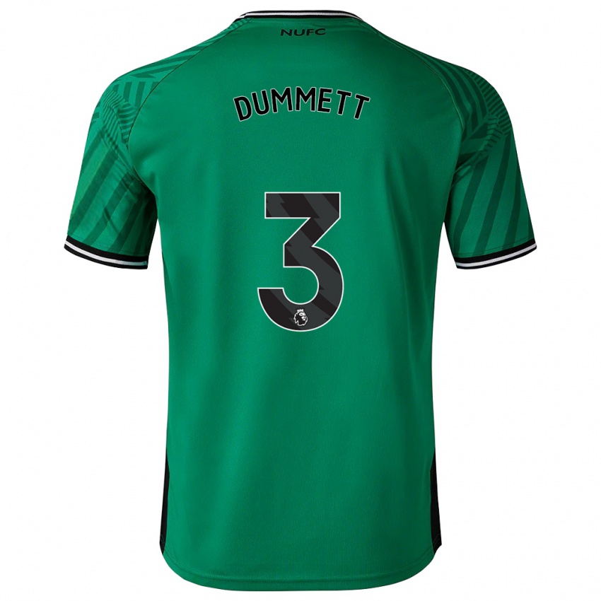 Dětské Paul Dummett #3 Zelená Daleko Hráčské Dresy 2023/24 Dres