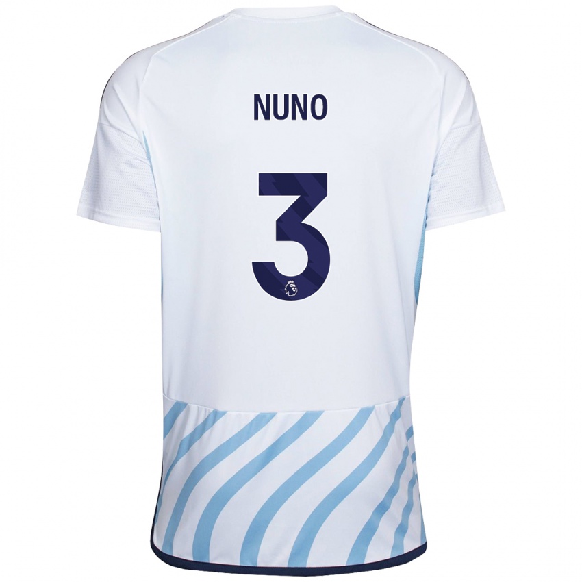 Dětské Nuno Tavares #3 Bílá Modrá Daleko Hráčské Dresy 2023/24 Dres