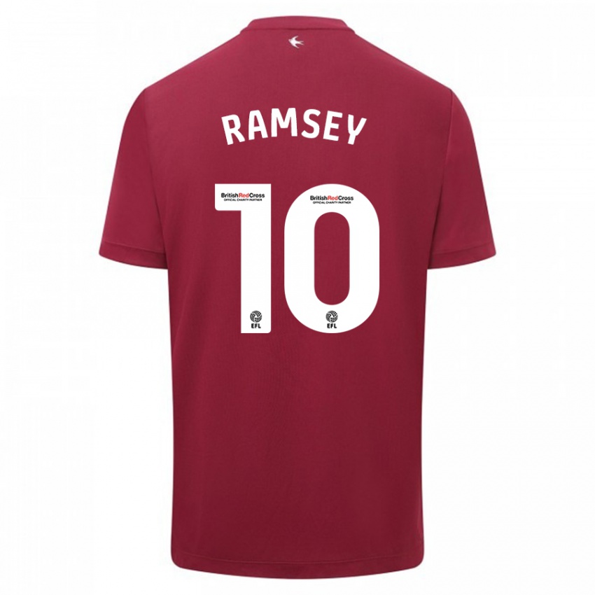 Dětské Aaron Ramsey #10 Červené Daleko Hráčské Dresy 2023/24 Dres