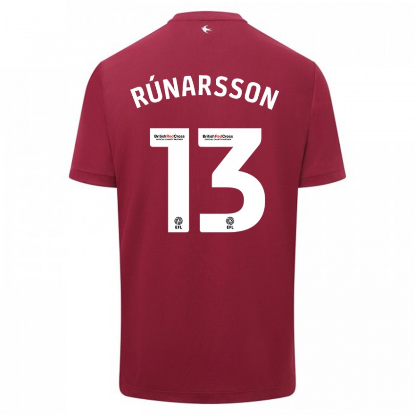 Dětské Runar Alex Runarsson #13 Červené Daleko Hráčské Dresy 2023/24 Dres