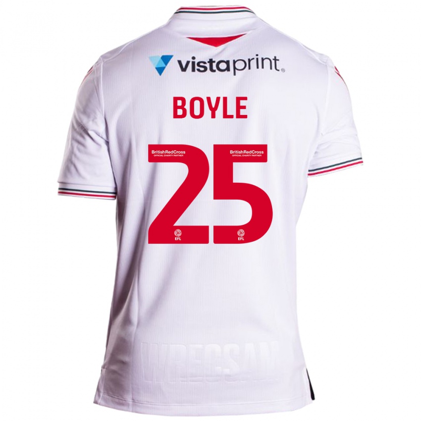 Dětské Will Boyle #25 Bílý Daleko Hráčské Dresy 2023/24 Dres