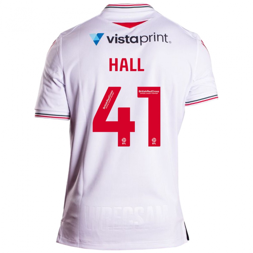 Dětské Liam Hall #41 Bílý Daleko Hráčské Dresy 2023/24 Dres