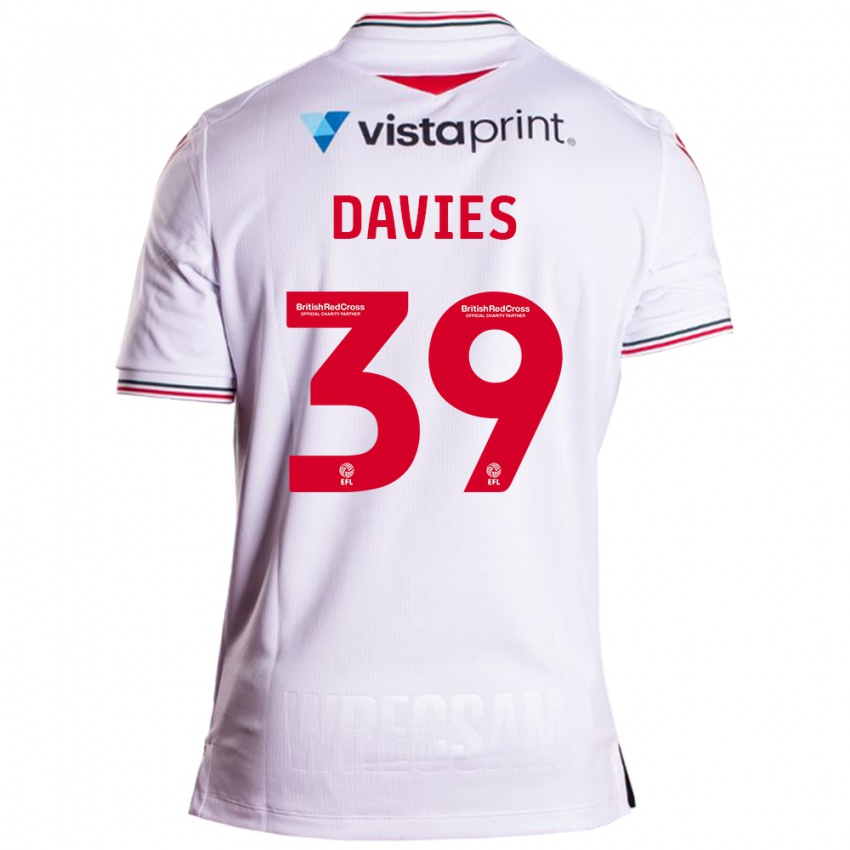 Dětské Daniel Davies #39 Bílý Daleko Hráčské Dresy 2023/24 Dres