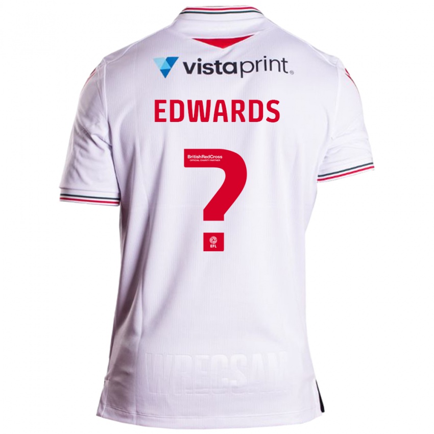 Dětské Callum Edwards #0 Bílý Daleko Hráčské Dresy 2023/24 Dres