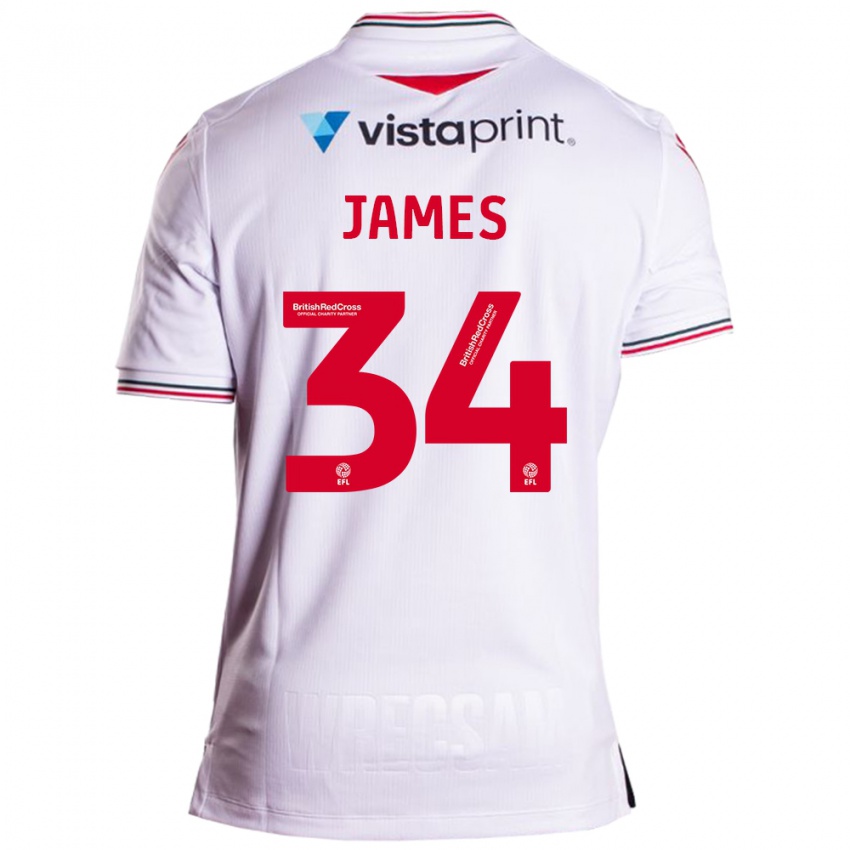 Dětské Aaron James #34 Bílý Daleko Hráčské Dresy 2023/24 Dres