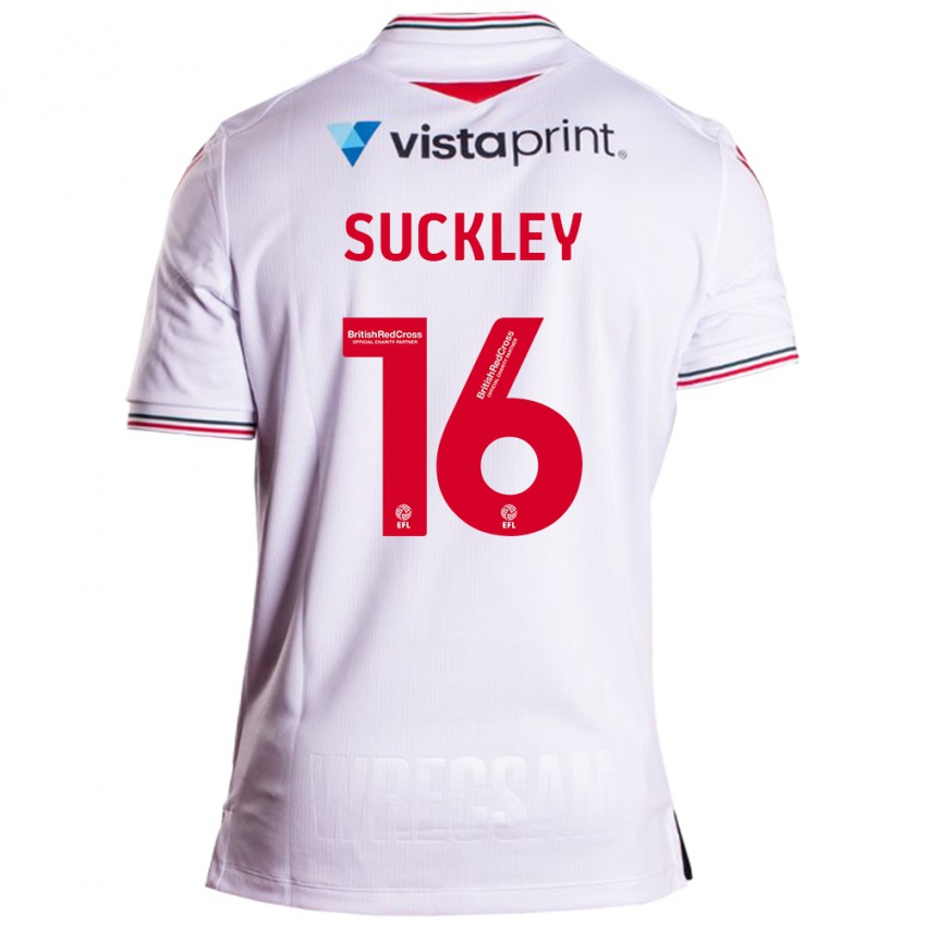 Dětské Ava Suckley #16 Bílý Daleko Hráčské Dresy 2023/24 Dres