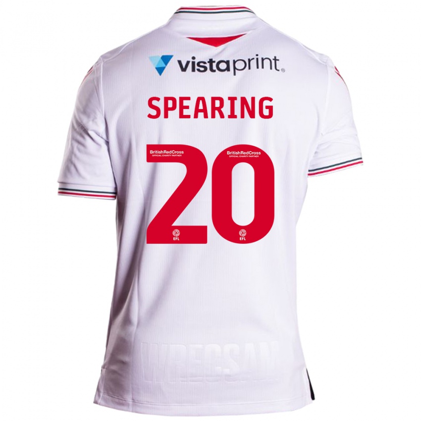 Dětské Natasha Spearing #20 Bílý Daleko Hráčské Dresy 2023/24 Dres