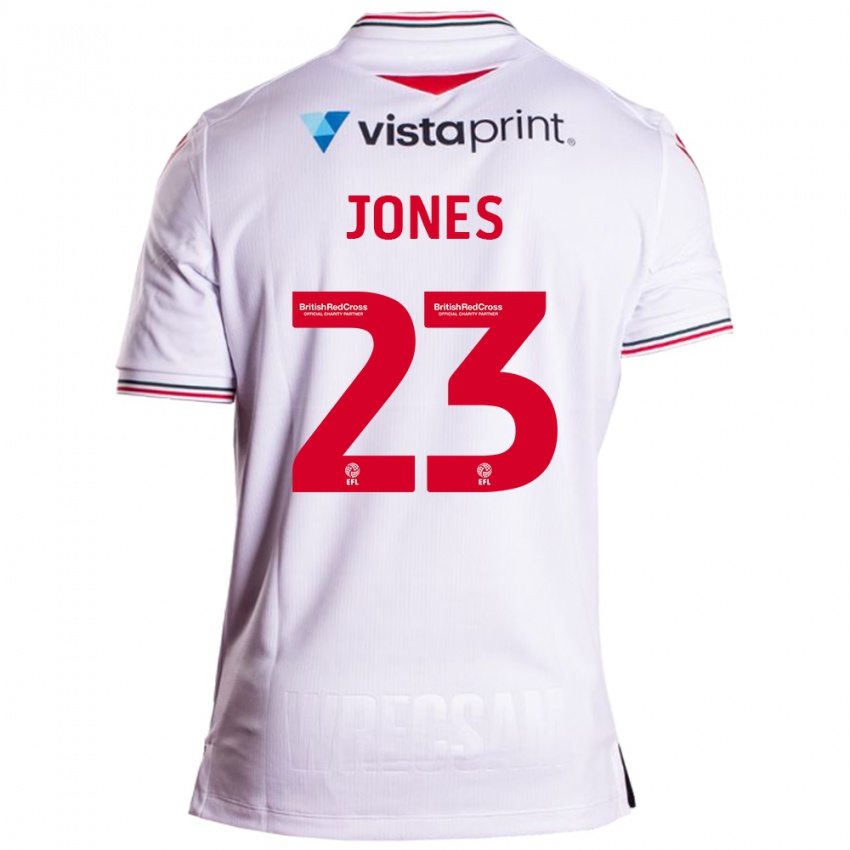 Dětské Ruby Jones #23 Bílý Daleko Hráčské Dresy 2023/24 Dres