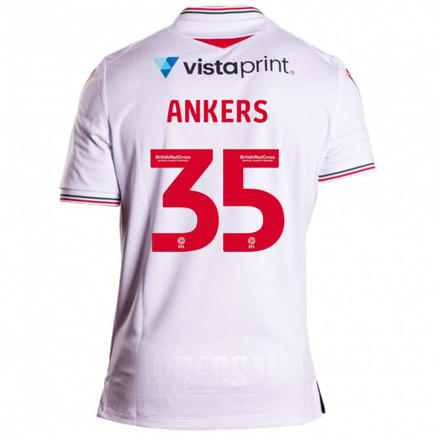 Dětské Chloe Ankers #35 Bílý Daleko Hráčské Dresy 2023/24 Dres