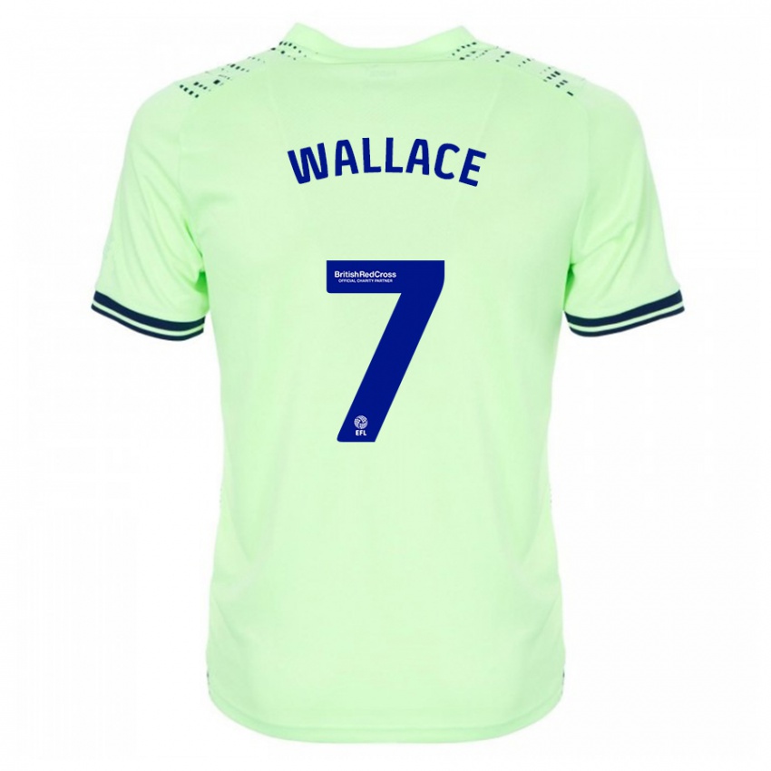 Dětské Jed Wallace #7 Námořnictvo Daleko Hráčské Dresy 2023/24 Dres