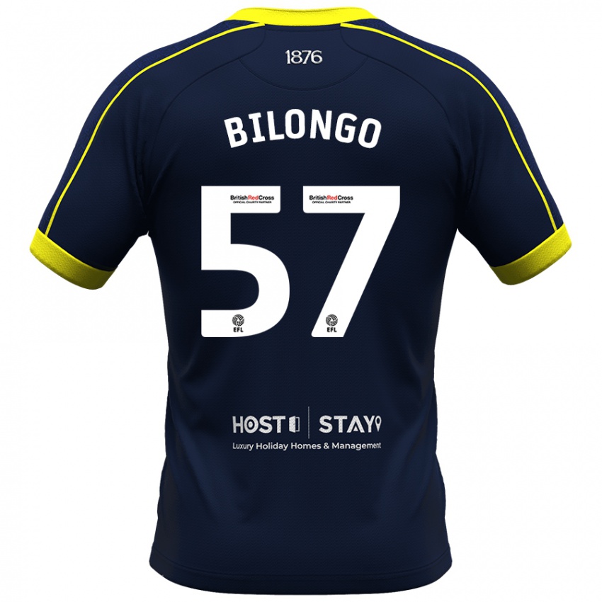 Dětské Bryant Bilongo #57 Námořnictvo Daleko Hráčské Dresy 2023/24 Dres