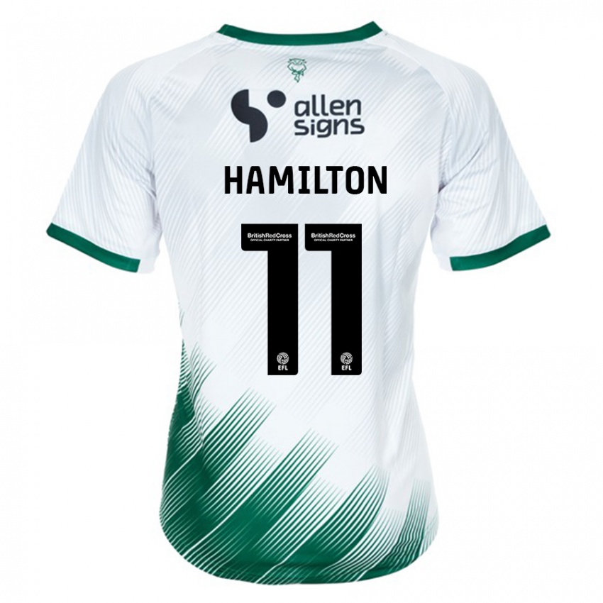 Dětské Ethan Hamilton #11 Bílý Daleko Hráčské Dresy 2023/24 Dres