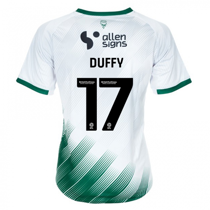 Dětské Dylan Duffy #17 Bílý Daleko Hráčské Dresy 2023/24 Dres