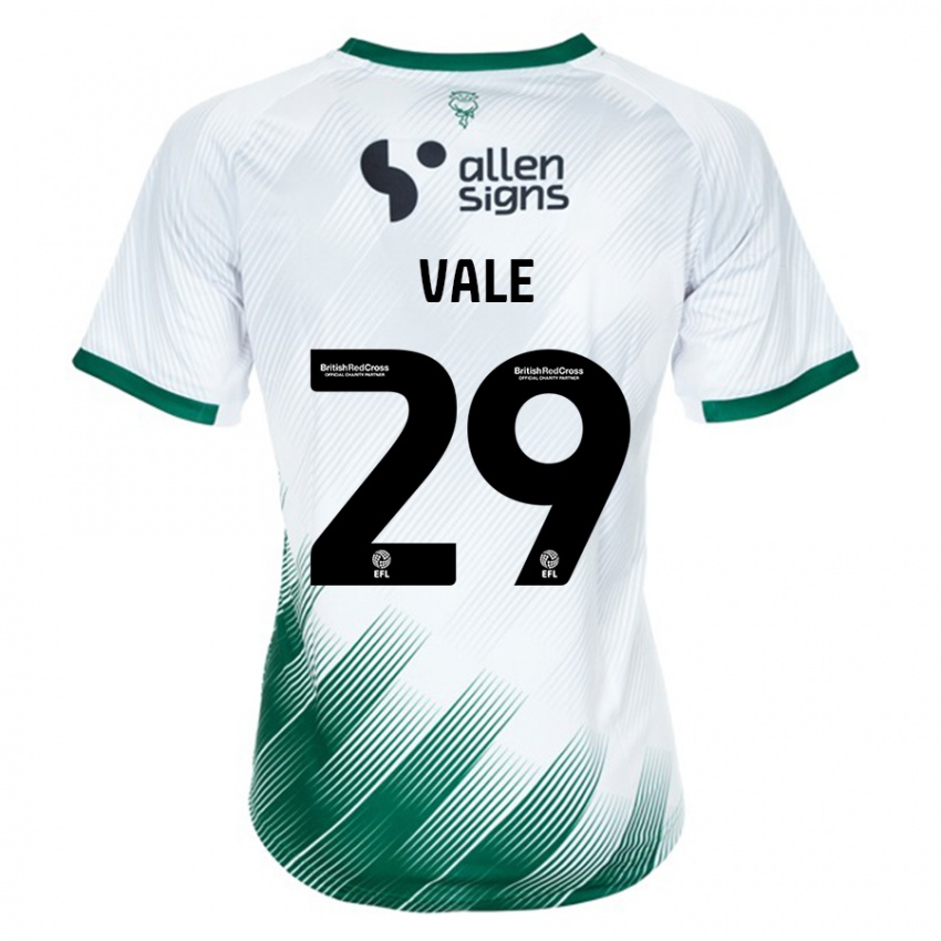 Dětské Jack Vale #29 Bílý Daleko Hráčské Dresy 2023/24 Dres