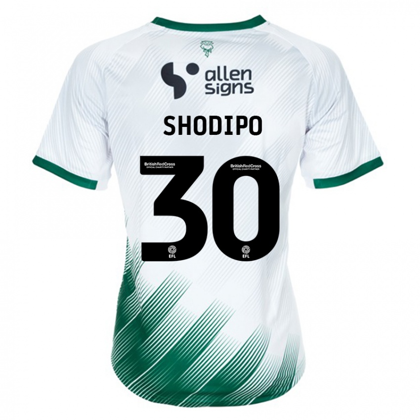 Dětské Olamide Shodipo #30 Bílý Daleko Hráčské Dresy 2023/24 Dres