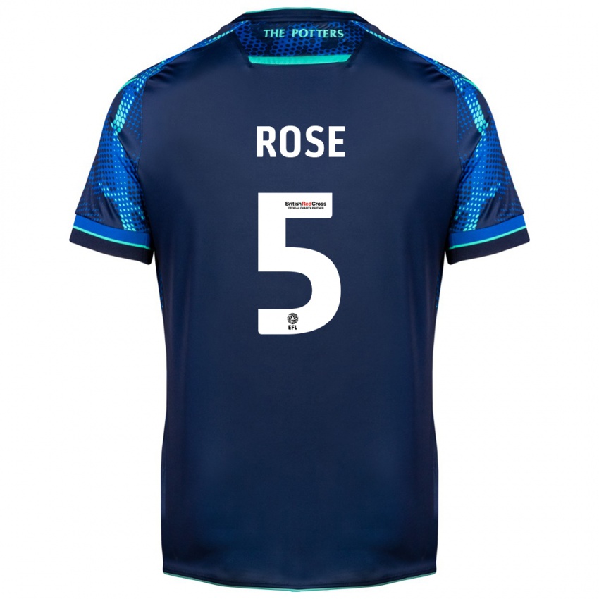 Dětské Michael Rose #5 Námořnictvo Daleko Hráčské Dresy 2023/24 Dres