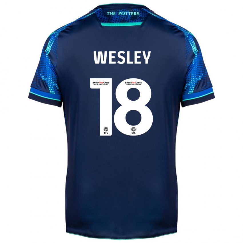 Dětské Wesley Moraes #18 Námořnictvo Daleko Hráčské Dresy 2023/24 Dres