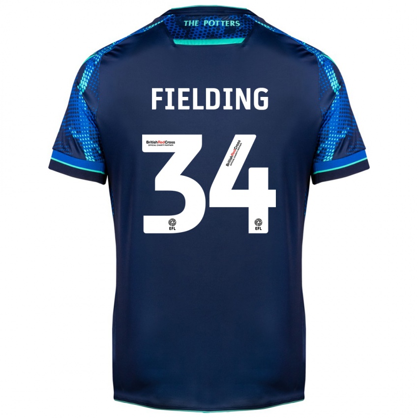 Dětské Frank Fielding #34 Námořnictvo Daleko Hráčské Dresy 2023/24 Dres