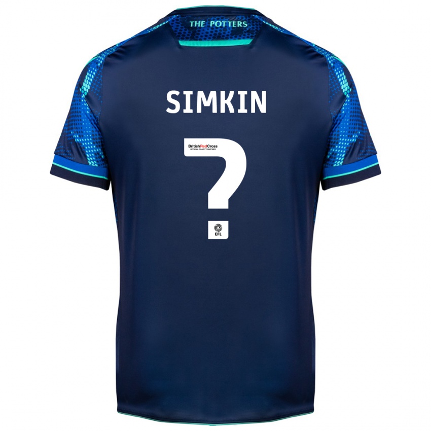 Dětské Tommy Simkin #0 Námořnictvo Daleko Hráčské Dresy 2023/24 Dres