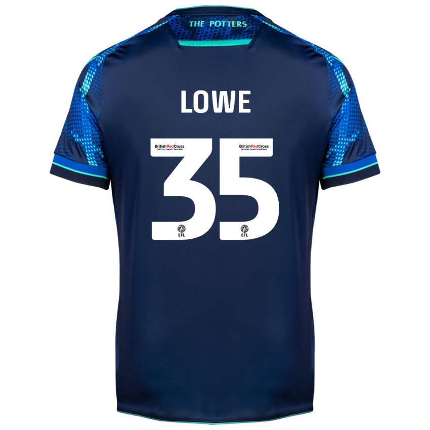 Dětské Nathan Lowe #35 Námořnictvo Daleko Hráčské Dresy 2023/24 Dres