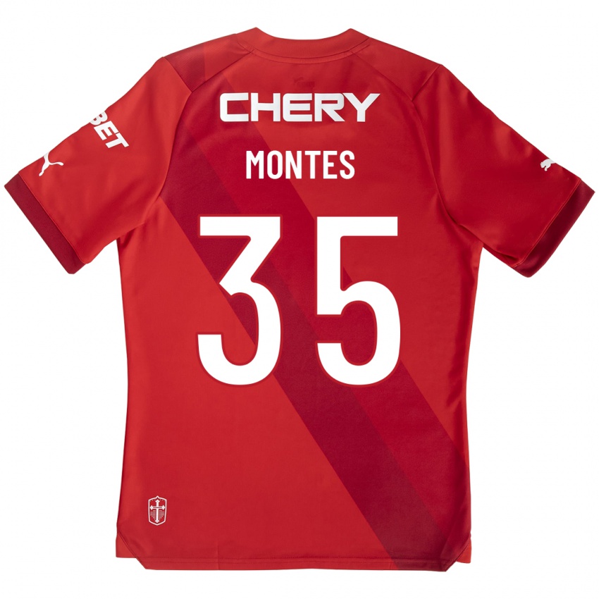 Dětské Clemente Montes #35 Červené Daleko Hráčské Dresy 2023/24 Dres