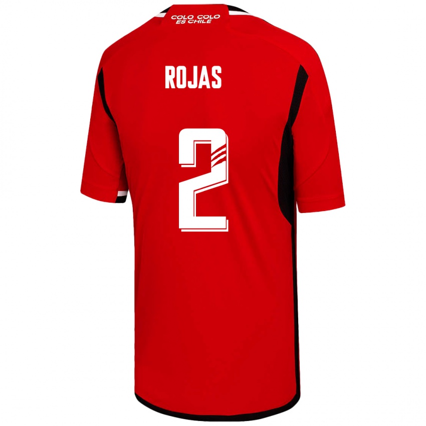 Dětské Jeyson Rojas #2 Červené Daleko Hráčské Dresy 2023/24 Dres