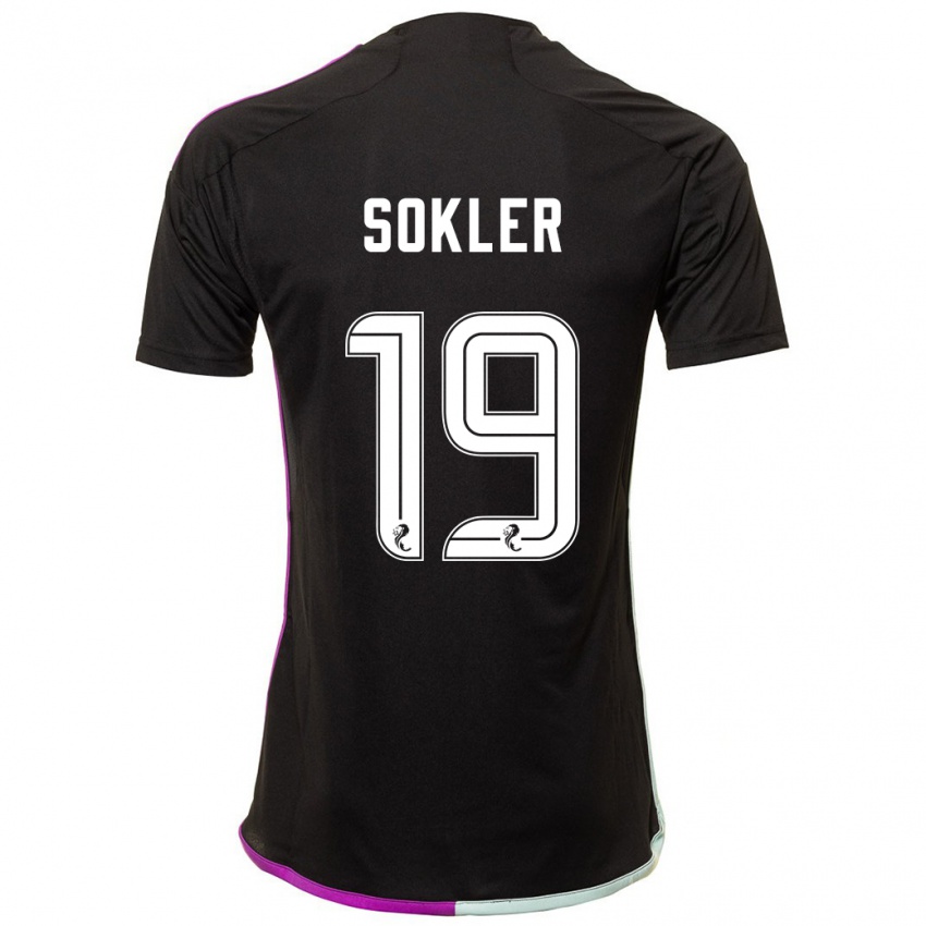 Dětské Ester Sokler #19 Černá Daleko Hráčské Dresy 2023/24 Dres