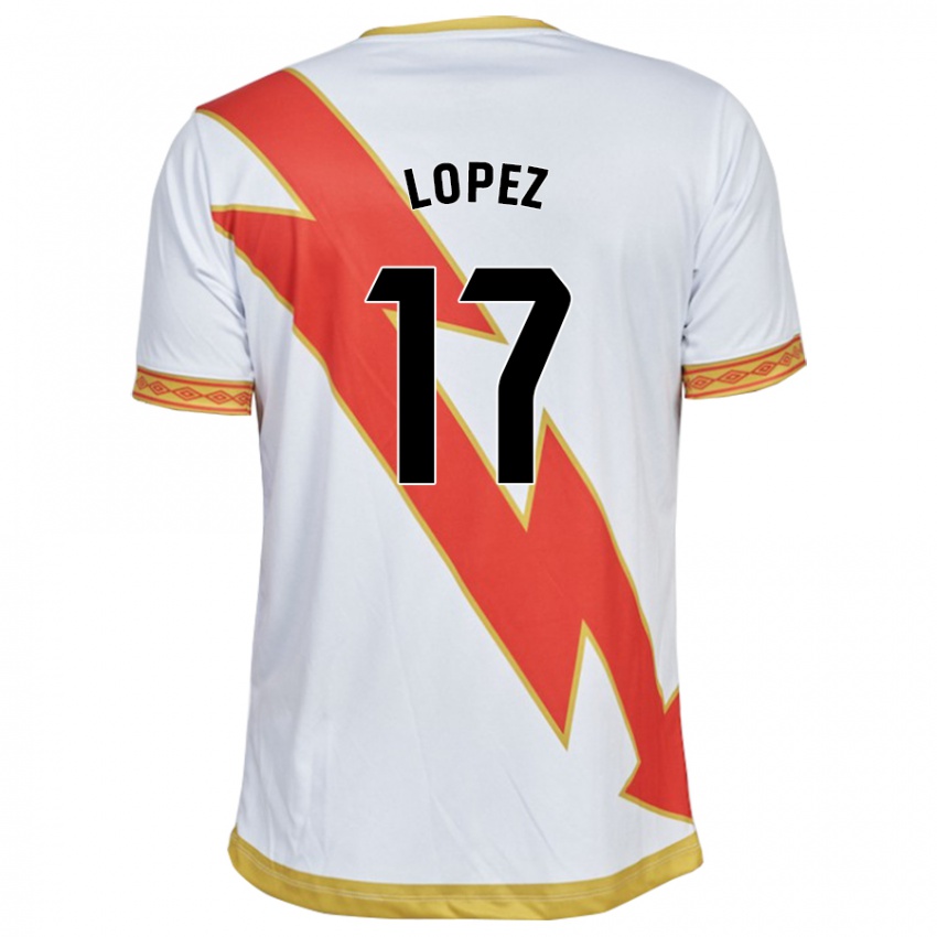 Pánské Unai Lopez #17 Bílý Domů Hráčské Dresy 2023/24 Dres