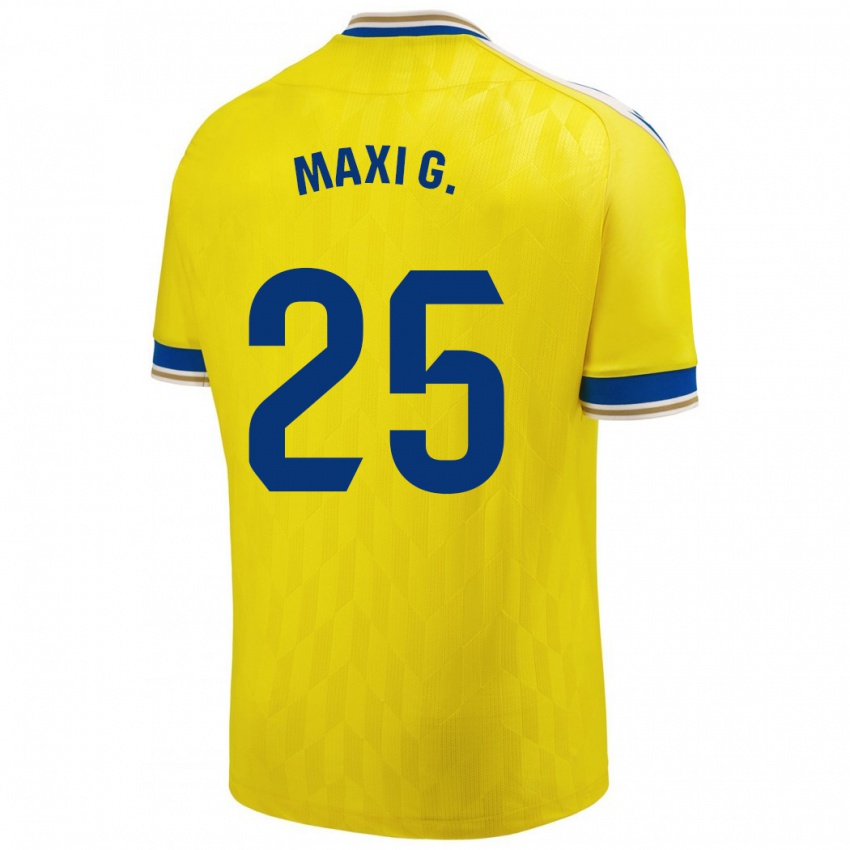 Pánské Maxi Gomez #25 Žlutá Domů Hráčské Dresy 2023/24 Dres