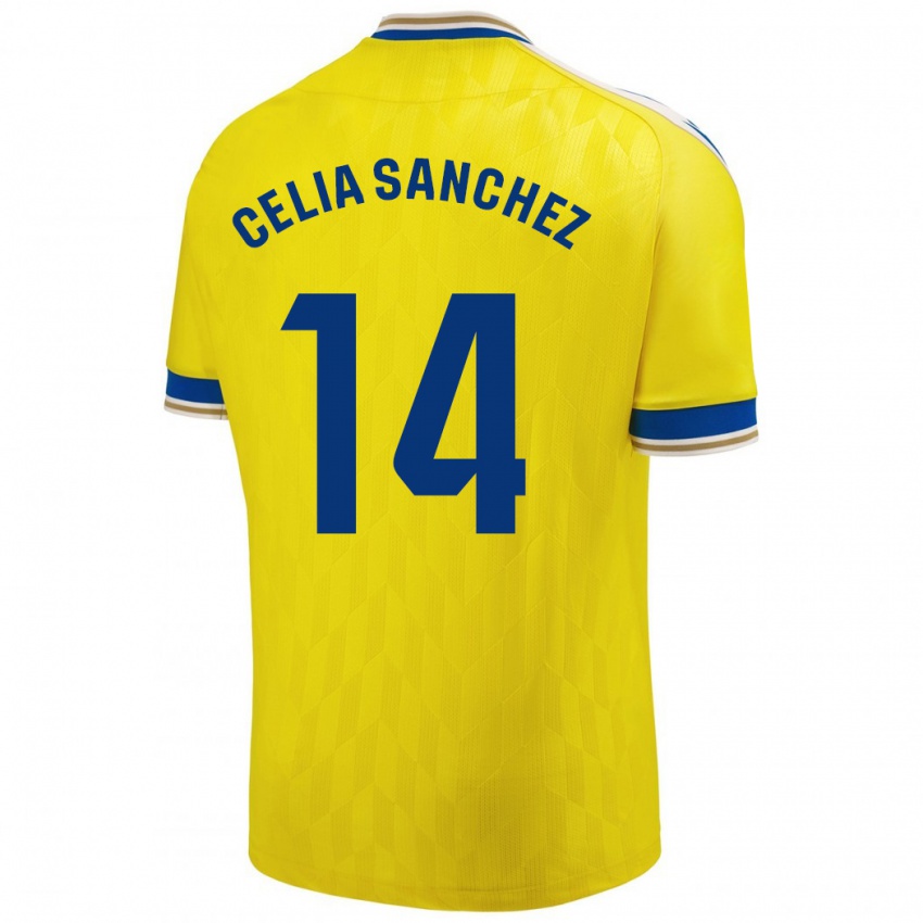 Pánské Celia Sánchez García #14 Žlutá Domů Hráčské Dresy 2023/24 Dres