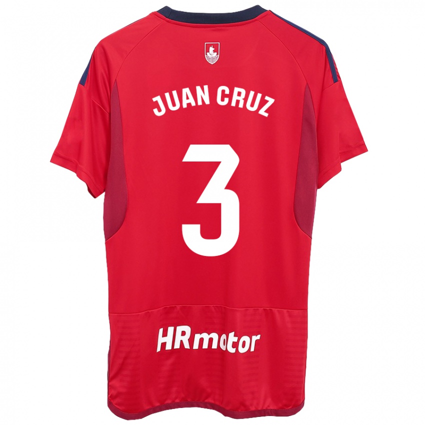 Pánské Juan Cruz #3 Červené Domů Hráčské Dresy 2023/24 Dres