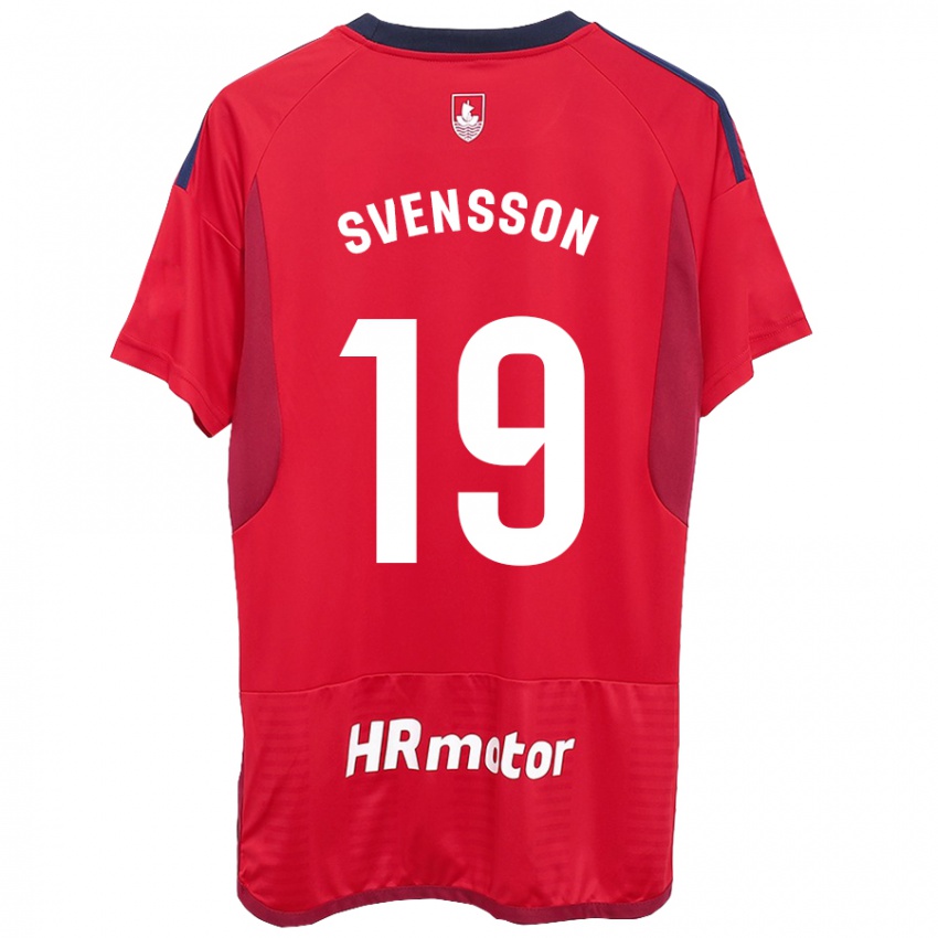 Pánské Max Svensson #19 Červené Domů Hráčské Dresy 2023/24 Dres