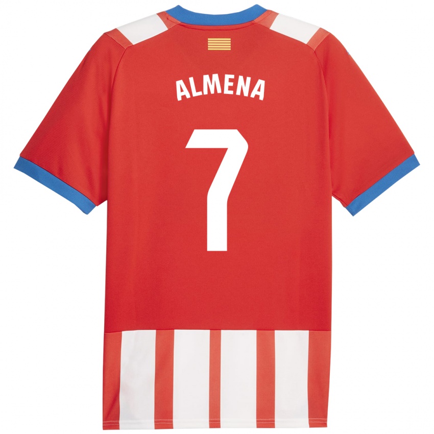 Pánské Iker Almena #7 Červená Bílá Domů Hráčské Dresy 2023/24 Dres