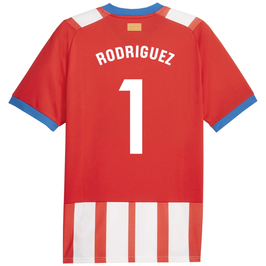 Pánské Maria Rodríguez #1 Červená Bílá Domů Hráčské Dresy 2023/24 Dres