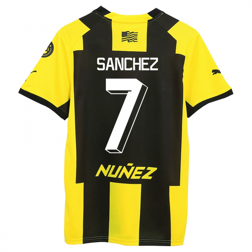 Pánské Carlos Sánchez #7 Žlutá Černá Domů Hráčské Dresy 2023/24 Dres