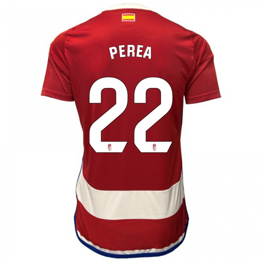 Pánské Alberto Perea #22 Červené Domů Hráčské Dresy 2023/24 Dres