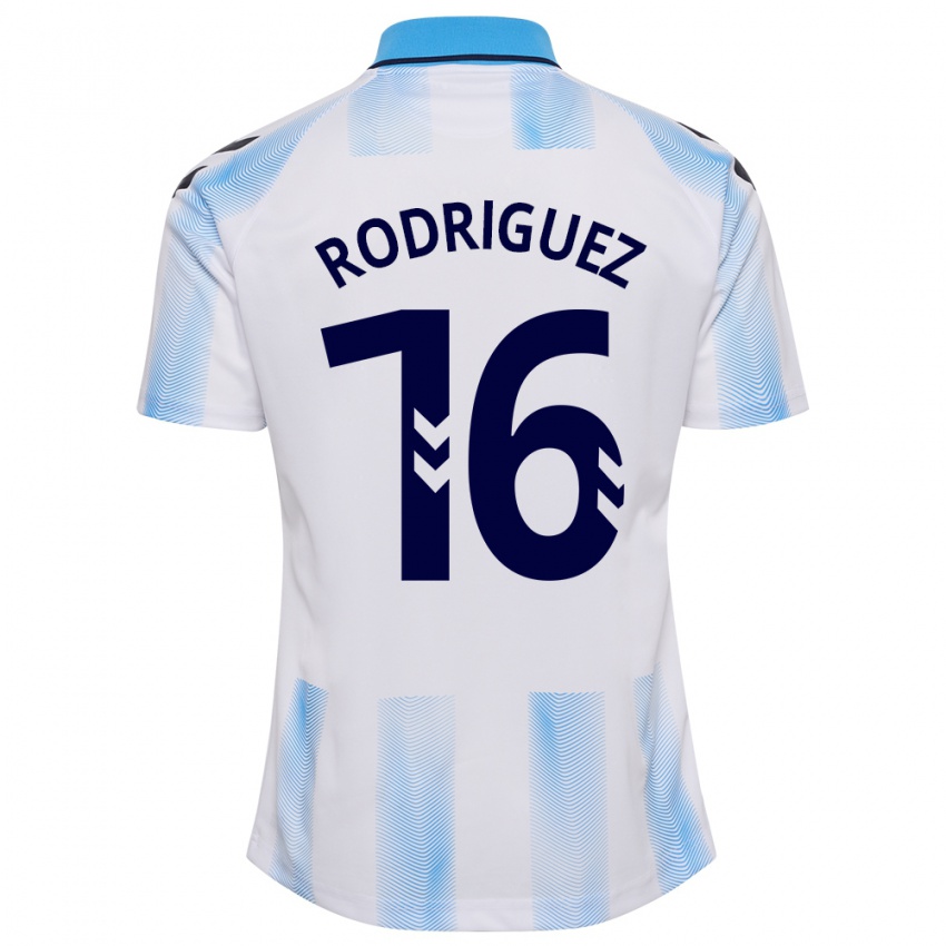 Pánské Genaro Rodríguez #16 Bílá Modrá Domů Hráčské Dresy 2023/24 Dres